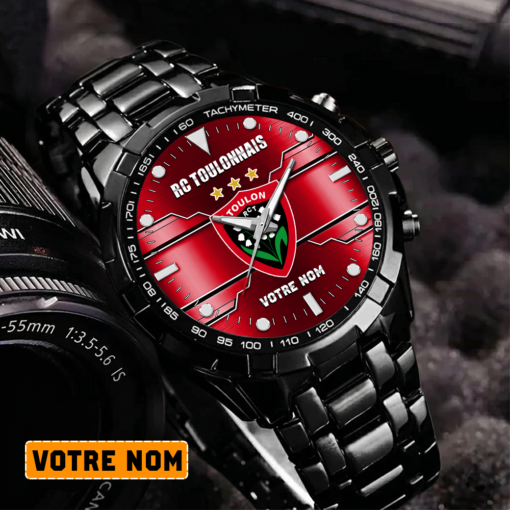 RC Toulonnais – Montre Aurora Nouvelle édition Avec Nom Personnalisé RC Toulonnais – Montre Aurora Nouvelle édition Avec Nom Personnalisé