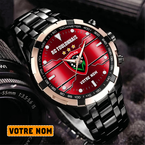 RC Toulonnais – Montre Aurora Nouvelle édition Avec Nom Personnalisé RC Toulonnais – Montre Aurora Nouvelle édition Avec Nom Personnalisé