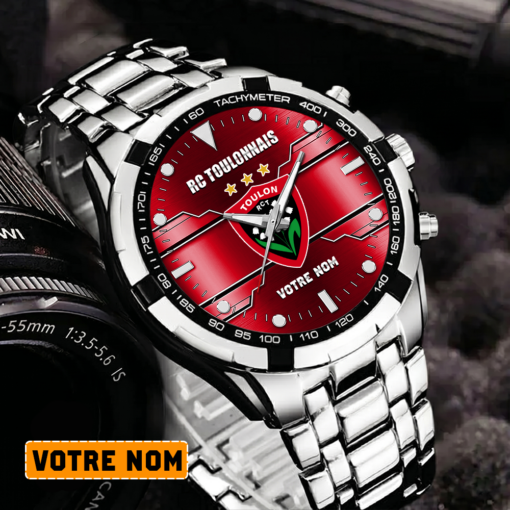 RC Toulonnais – Montre Aurora Nouvelle édition Avec Nom Personnalisé RC Toulonnais – Montre Aurora Nouvelle édition Avec Nom Personnalisé