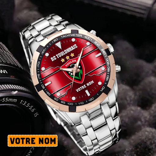 RC Toulonnais – Montre Aurora Nouvelle édition Avec Nom Personnalisé RC Toulonnais – Montre Aurora Nouvelle édition Avec Nom Personnalisé