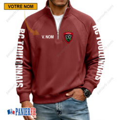 RC Toulonnais – Sweat demi-zippé Nouvelle Version Avec Nom Personnalisé
