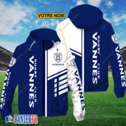 RC Vannes – Hoodie ZipFlex Nouveau style avec nom personnalisé