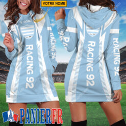 Racing 92 – Robe hoodie femme Édition spéciale Avec Nom Personnalisé