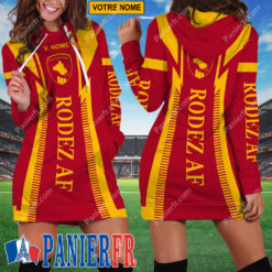 Rodez AF – Robe hoodie femme Édition spéciale Avec Nom Personnalisé