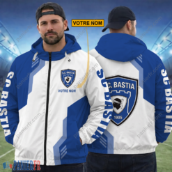 SC Bastia – Hoodie ZipFlex Nouvelle édition avec nom personnalisé