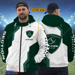 Section Paloise – Hoodie ZipFlex Nouvelle édition avec nom personnalisé