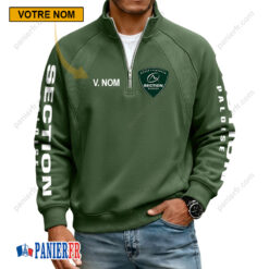 Section Paloise – Sweat demi-zippé Nouvelle Version Avec Nom Personnalisé