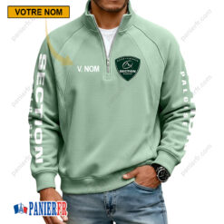 Section Paloise – Sweat demi-zippé Nouvelle Version Avec Nom Personnalisé