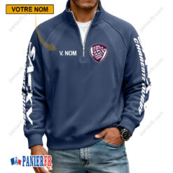 Soyaux-Angoulême XV – Sweat demi-zippé Nouvelle Version Avec Nom Personnalisé
