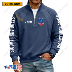 Stade Aurillacois – Sweat demi-zippé Nouvelle Version Avec Nom Personnalisé
