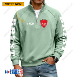 Stade Brestois 29 – Sweat demi-zippé Nouvelle Version Avec Nom Personnalisé