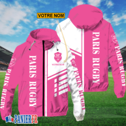 Stade Francais – Hoodie ZipFlex Nouveau style avec nom personnalisé