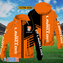 Stade Lavallois – Hoodie ZipFlex Nouveau style avec nom personnalisé