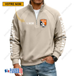 Stade Lavallois – Sweat demi-zippé Nouvelle Version Avec Nom Personnalisé
