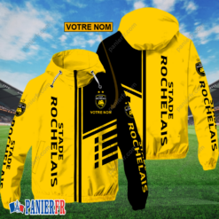 Stade Rochelais – Hoodie ZipFlex Nouveau style avec nom personnalisé