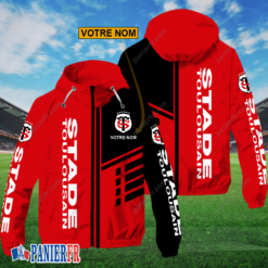 Stade Toulousain – Hoodie ZipFlex Nouveau style avec nom personnalisé