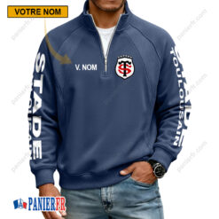 Stade Toulousain – Sweat demi-zippé Nouvelle Version Avec Nom Personnalisé