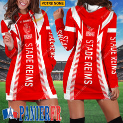 Stade de Reims – Robe hoodie femme Édition spéciale Avec Nom Personnalisé