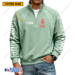 Stade de Reims – Sweat demi-zippé Nouvelle Version Avec Nom Personnalisé