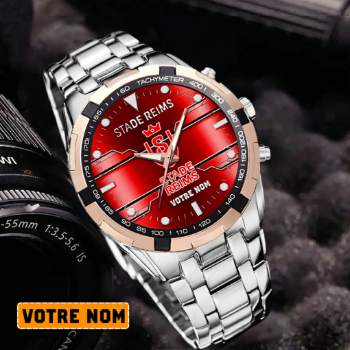 Stade de Reims – Montre Aurora Nouvelle édition Avec Nom Personnalisé Stade de Reims – Montre Aurora Nouvelle édition Avec Nom Personnalisé