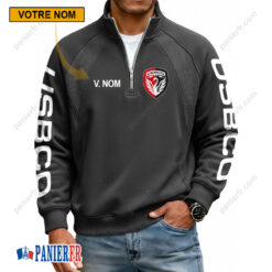 US Boulogne – Sweat demi-zippé Nouvelle Version Avec Nom Personnalisé