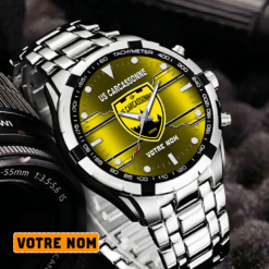 US Carcassonnaise – Montre Aurora Nouvelle édition Avec Nom Personnalisé