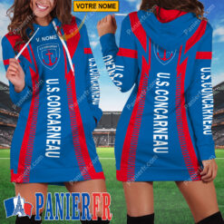 US Concarneau – Robe hoodie femme Édition spéciale Avec Nom Personnalisé