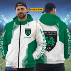US Montauban – Hoodie ZipFlex Nouvelle édition avec nom personnalisé