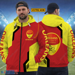 US Orléans Loiret – Hoodie ZipFlex Nouvelle édition avec nom personnalisé