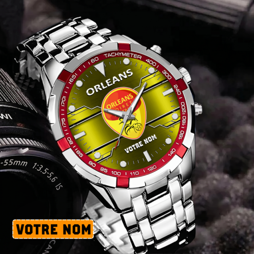 US Orléans Loiret – Montre Aurora Nouvelle édition Avec Nom Personnalisé US Orléans Loiret – Montre Aurora Nouvelle édition Avec Nom Personnalisé