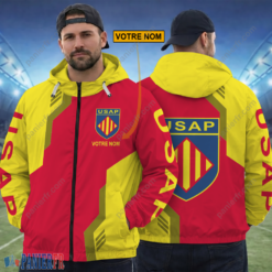 USA Perpignan – Hoodie ZipFlex Nouvelle édition avec nom personnalisé