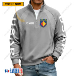 USA Perpignan – Sweat demi-zippé Nouvelle Version Avec Nom Personnalisé