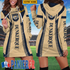 USL Dunkerque – Robe hoodie femme Édition spéciale Avec Nom Personnalisé