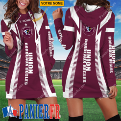 Union Bordeaux Bègles – Robe hoodie femme Édition spéciale Avec Nom Personnalisé