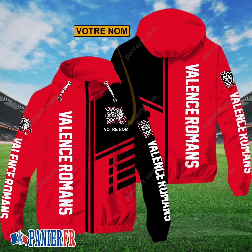 Valence Romans – Hoodie ZipFlex Nouveau style avec nom personnalisé Valence Romans – Hoodie ZipFlex Nouveau style avec nom personnalisé