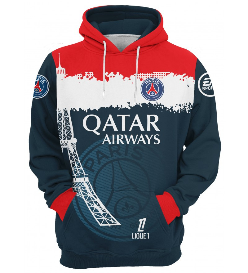 Pull à capuche Paris Saint-Germain Nouvelle édition sport QATAR ARIWAYS Pull à capuche Paris Saint-Germain Nouvelle édition sport QATAR ARIWAYS
