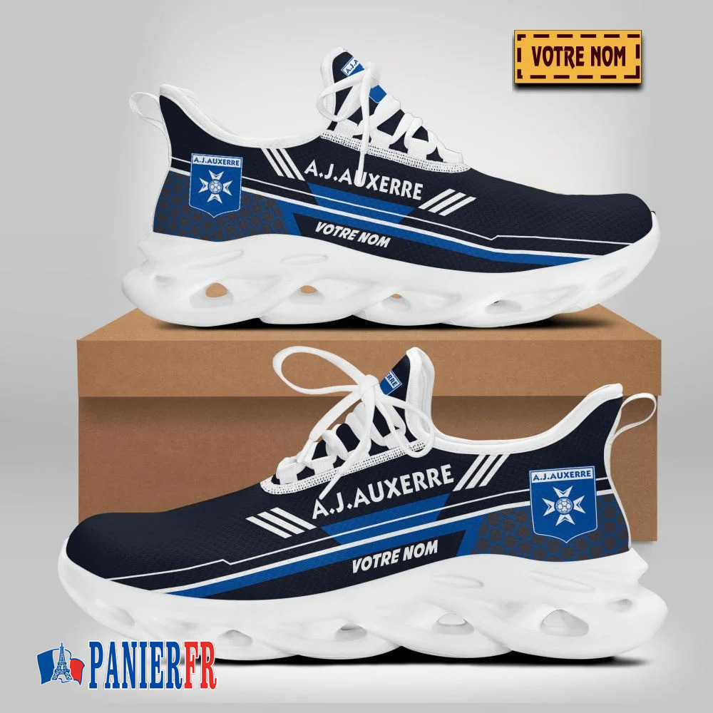 Chaussures Max Soul AJ Auxerre – Édition limitée avec nom personnalisé Chaussures Max Soul AJ Auxerre – Édition limitée avec nom personnalisé