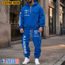 AJ Auxerre – Survêtement Streetwear Édition spéciale Avec Nom Personnalisé