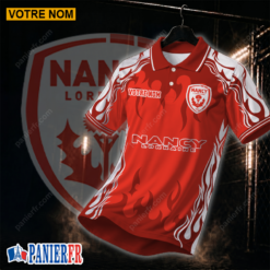AS Nancy Lorraine – Chemise polo Nouvelle édition Avec Nom Personnalisé