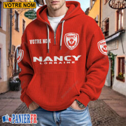 AS Nancy Lorraine – Hoodie Gaufré Nouveau style Avec Nom Personnalisé