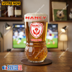 AS Nancy Lorraine – Verre à Bière Foot Édition spéciale Avec Nom Personnalisé