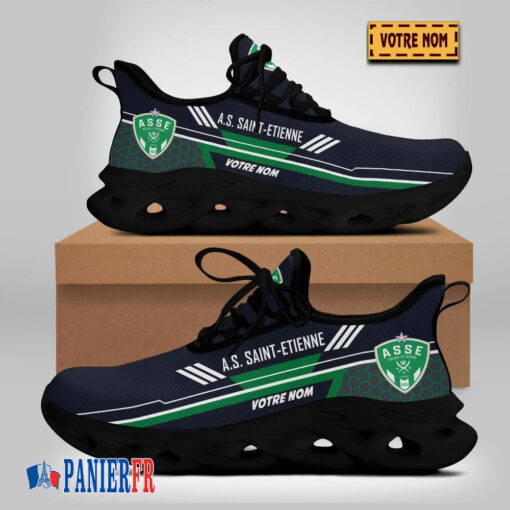 Chaussures Max Soul AS Saint-Étienne – Édition limitée avec nom personnalisé Chaussures Max Soul AS Saint-Étienne – Édition limitée avec nom personnalisé