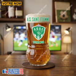AS Saint-Étienne – Verre à Bière Foot Édition spéciale Avec Nom Personnalisé
