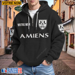 Amiens SC – Hoodie Gaufré Nouveau style Avec Nom Personnalisé
