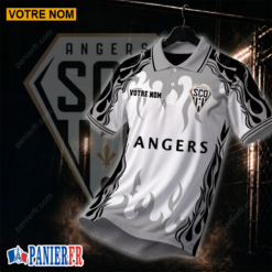 Angers SCO – Chemise polo Nouvelle édition Avec Nom Personnalisé