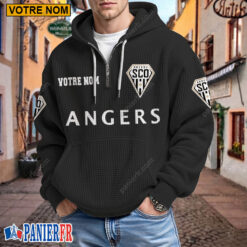 Angers SCO – Hoodie Gaufré Nouveau style Avec Nom Personnalisé