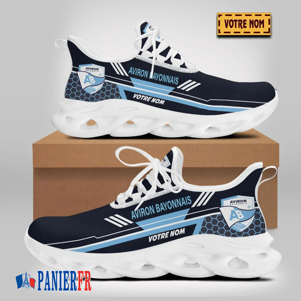 Chaussures Max Soul Aviron Bayonnais – Édition limitée avec nom personnalisé Chaussures Max Soul Aviron Bayonnais – Édition limitée avec nom personnalisé