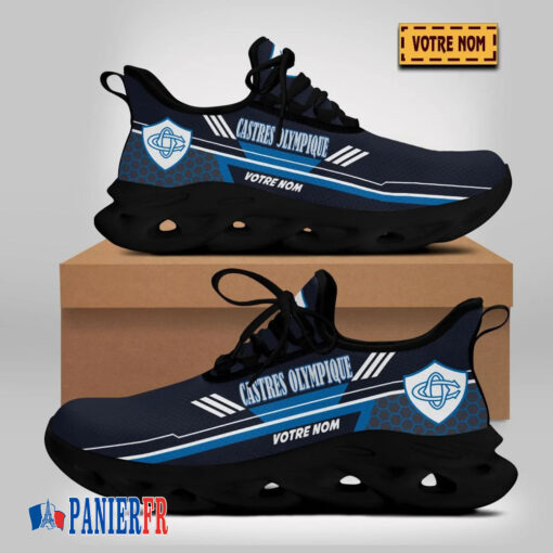 Chaussures Max Soul Castres Olympique – Édition limitée avec nom personnalisé Chaussures Max Soul Castres Olympique – Édition limitée avec nom personnalisé