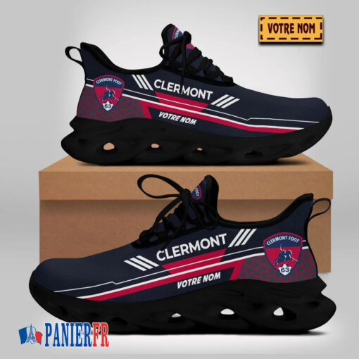 Chaussures Max Soul Clermont Foot 63 – Édition limitée avec nom personnalisé Chaussures Max Soul Clermont Foot 63 – Édition limitée avec nom personnalisé