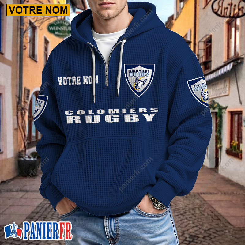 Colomiers Rugby – Hoodie Gaufré Nouveau style Avec Nom Personnalisé Colomiers Rugby – Hoodie Gaufré Nouveau style Avec Nom Personnalisé